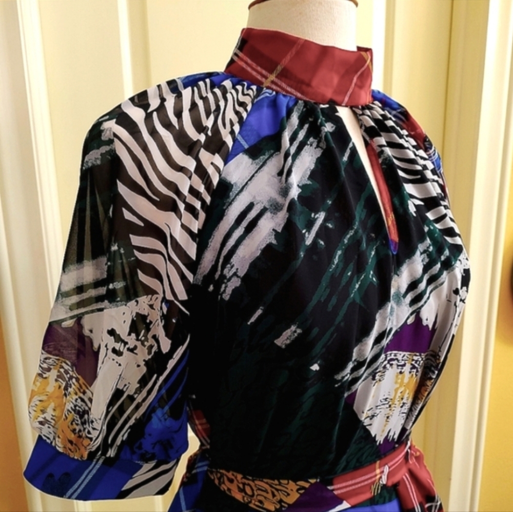 Vtg York & Company Structured Blouse Designer Top   See video